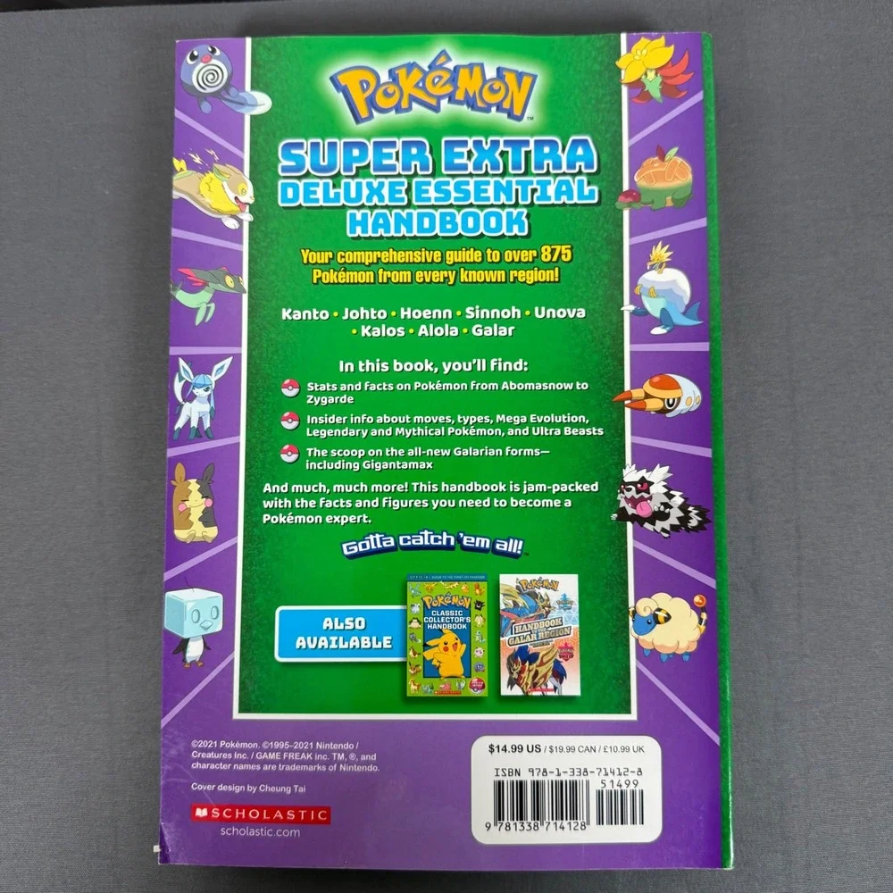 Pokemon Super Extra‎ Deluxe Essential Handbook Scholastic 2021